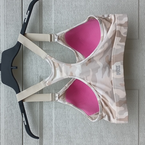 Victoria Secret PINK Active Ultimate High Impact Zip Front Sports Bra Medium DD - Picture 5 of 12